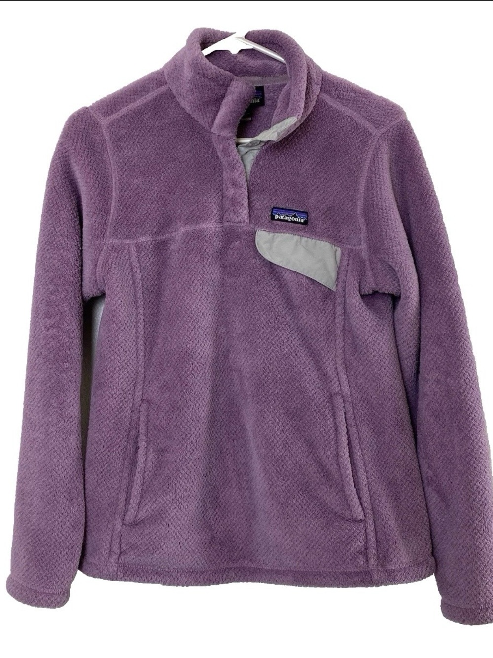 Patagonia Re-Tool Snap-T Pullover Fleece Jacket - Small - Verbena Purple